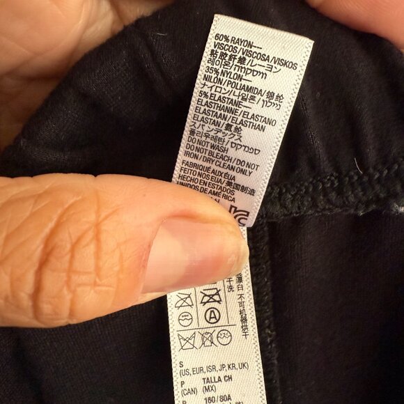 American Apparel Womens Black Wide-Leg Elastic Waist Pants Size S - Picture 4 of 4